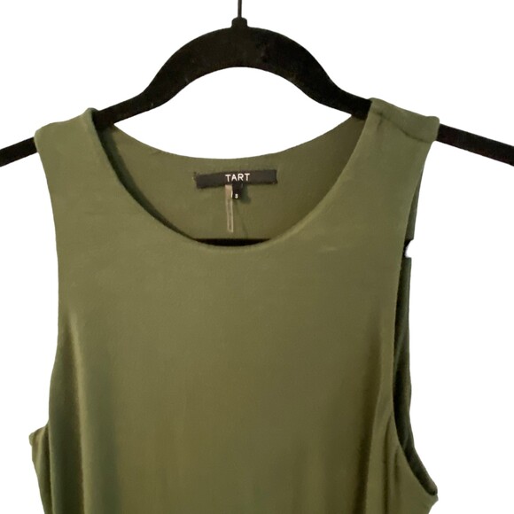 Tart Collections Women Faux Wrap Asymmetrical Maxi Dress Green Size Small - Picture 12 of 16